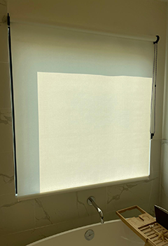 Custom Roller Shades for Bathroom in Mountain View